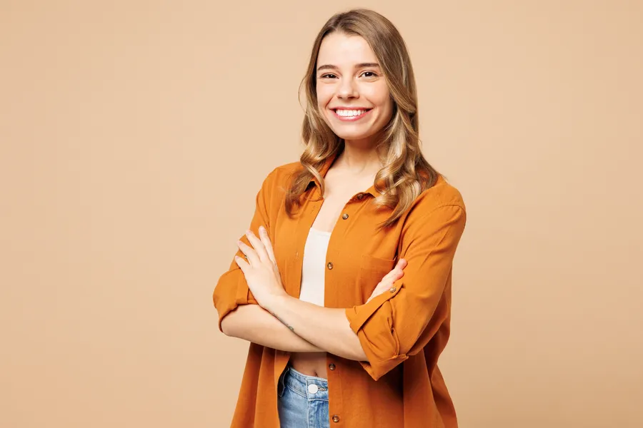 Confident woman with a bright smile